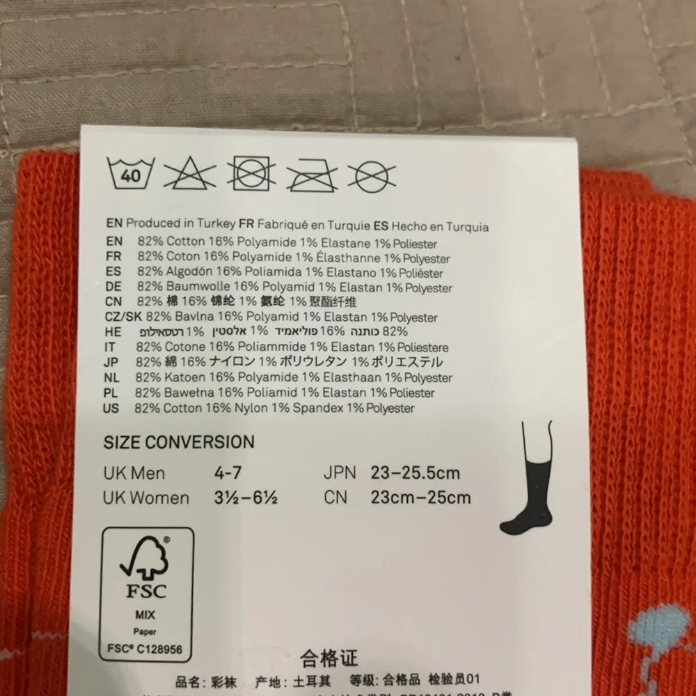 NWT Happy Socks Happy Holiday Design